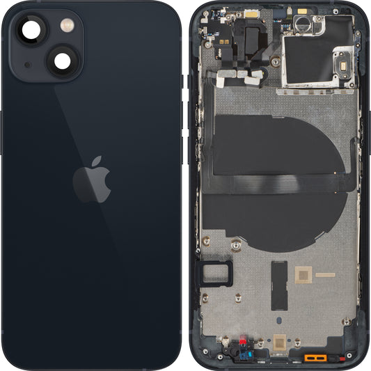 Apple iPhone 13 mini batteridæksel, med halvt etui, sort (midnat), Swap