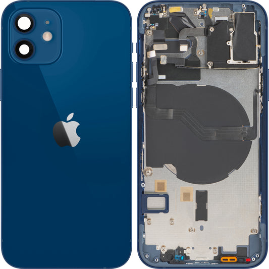 Apple iPhone 12 batteridæksel, med mellemkasse, blå, Swap