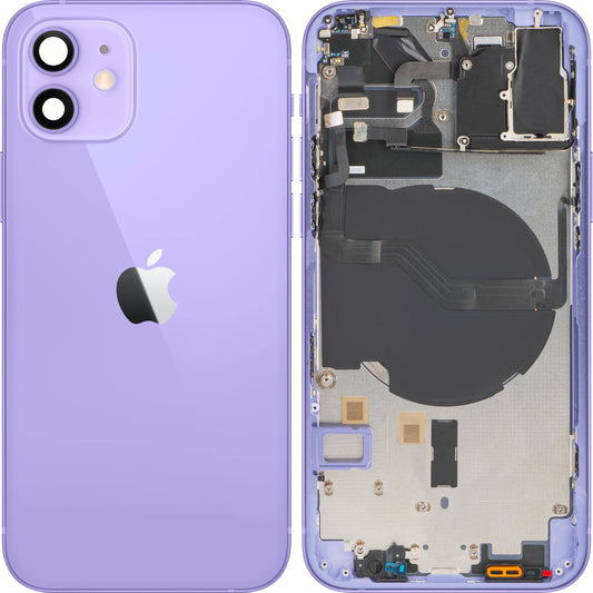Apple iPhone 12 batteridæksel, med etui, lilla, Swap