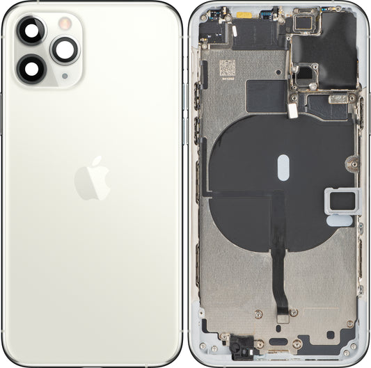 Apple iPhone 11 Pro batteridæksel, med mellemkasse, sølv, Swap