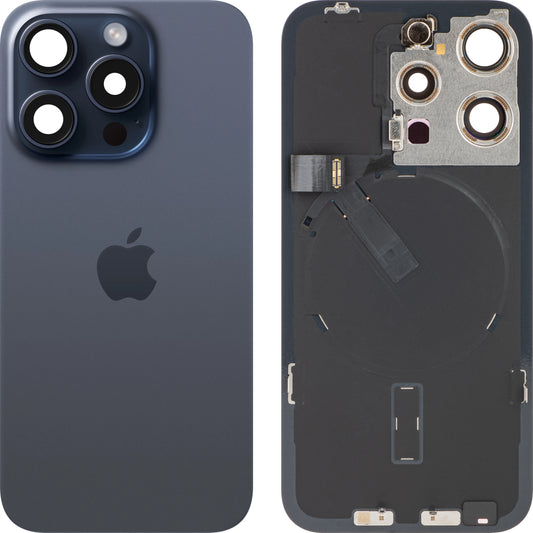 Batteridæksel Apple iPhone 15 Pro, blå (blå titanium), Swap