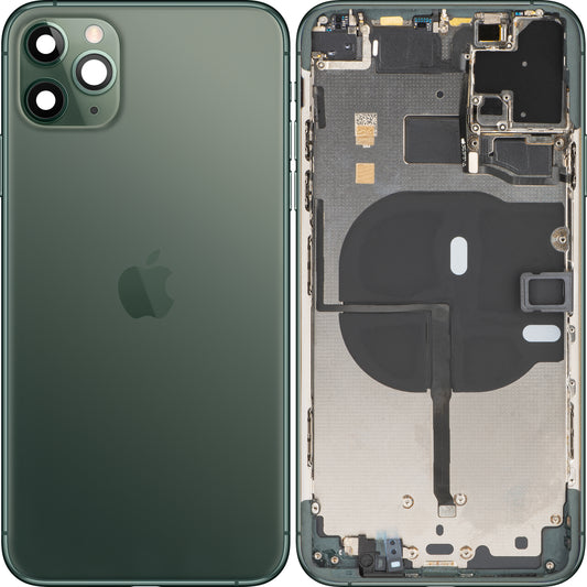 Apple iPhone 11 Pro Max batteridæksel, med halvt etui, midnatsgrøn, Swap
