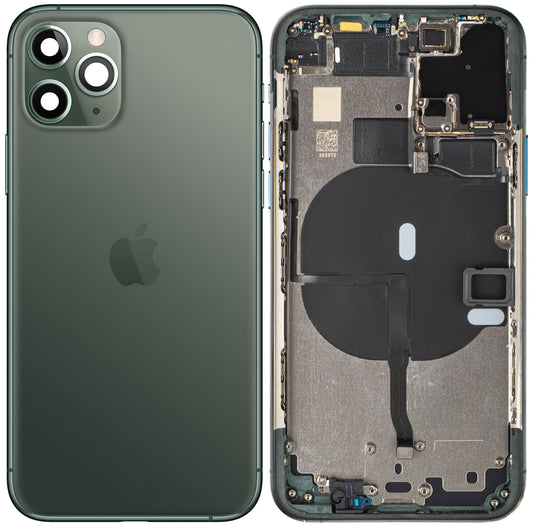 Batteridæksel Apple iPhone 11 Pro, Med Midterkabinet, Grøn (Midnight Green), Swap