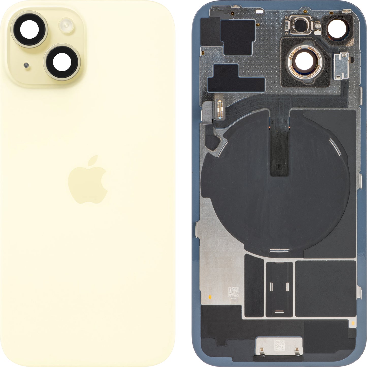 Apple iPhone 15 Batteridæksel, Gul, Swap Premium