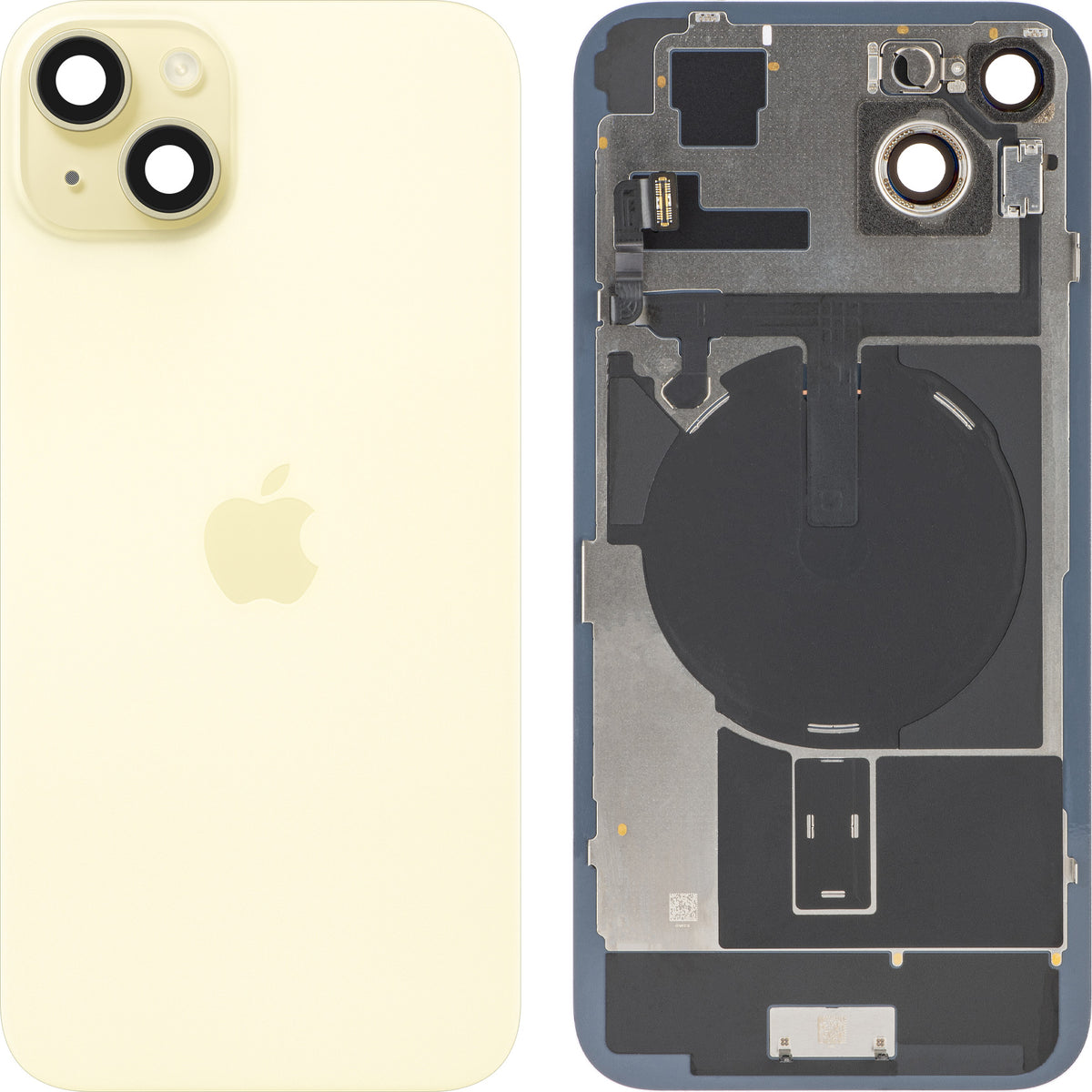 Batteridæksel Apple iPhone 15 Plus, Gul, Swap Premium