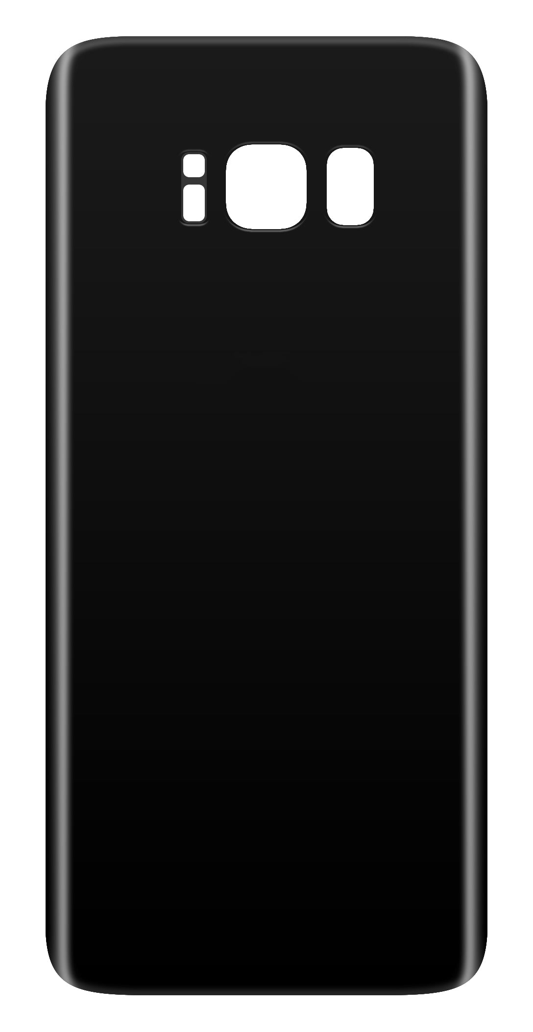 Batteridæksel kompatibelt med Samsung Galaxy S8+ G955, Sort
