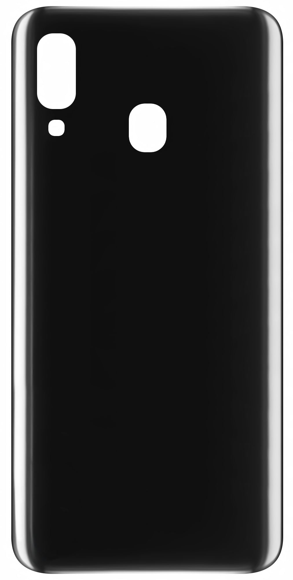 Batteridæksel kompatibelt med Samsung Galaxy A40 A405, Sort