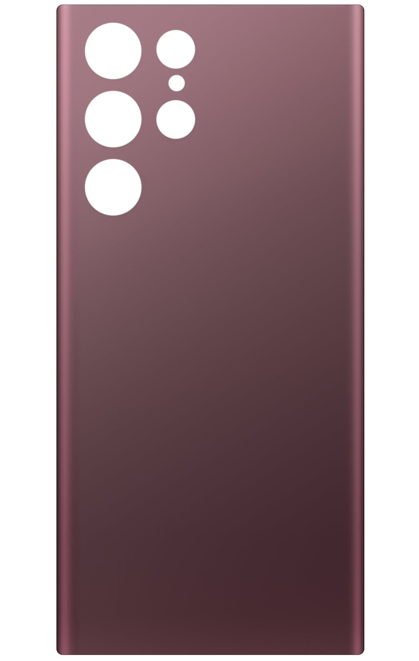 Batteridæksel kompatibelt med Samsung Galaxy S22 Ultra 5G S908, Vinrød