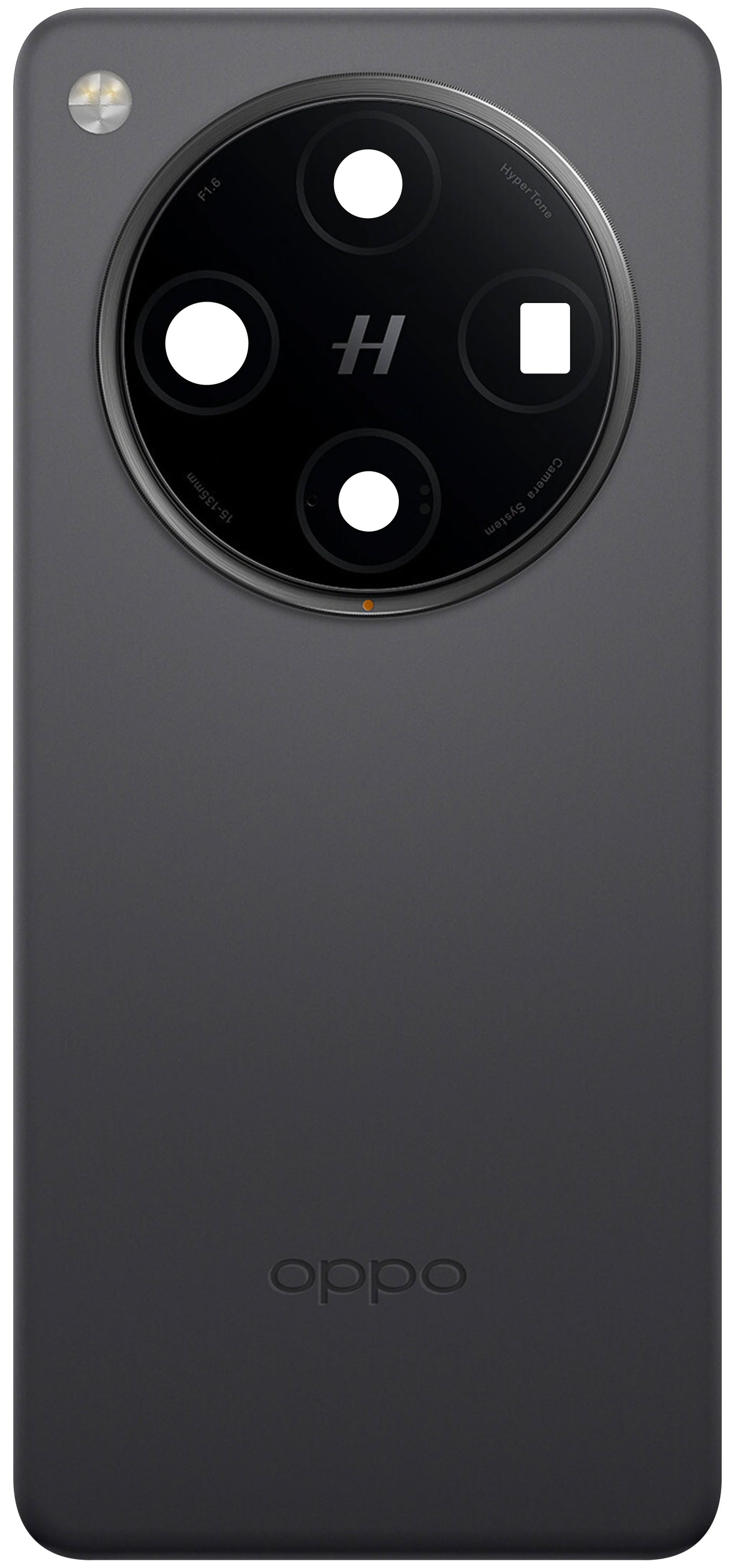 Batteridæksel til Oppo Find X8 Pro, Sort (Space Black), Servicepakke 621033000405
