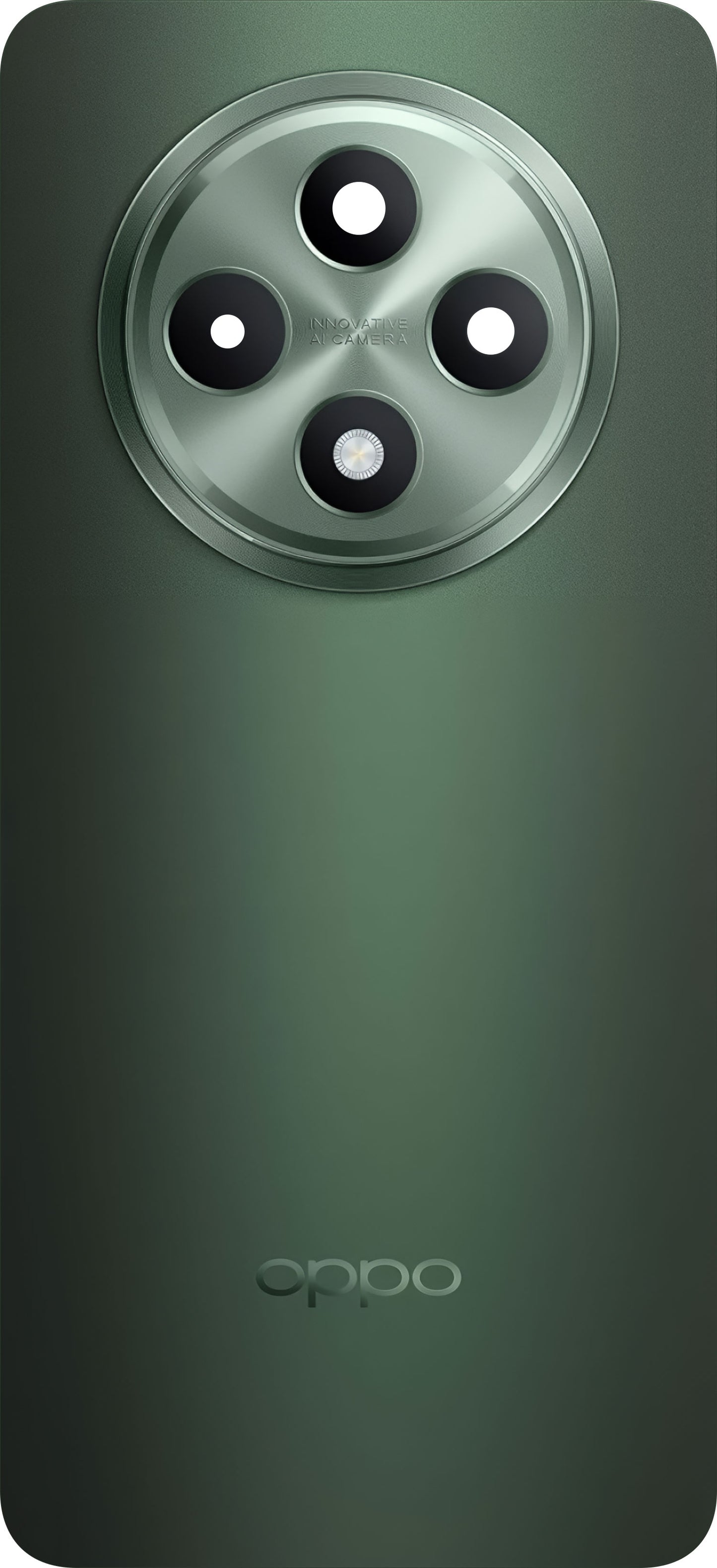 Batteridæksel Oppo Reno12 F, Grøn (Olive Green), Servicepakke 621033000345