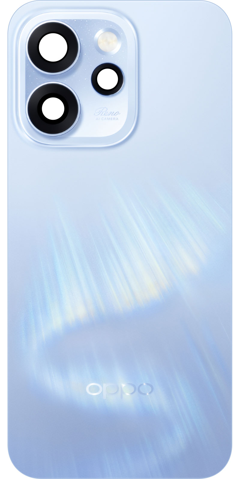 Batteridæksel Oppo Reno15 Pro Mini / Reno15 Pro, Blå (Aurora Blue), Servicepakke 621033000913