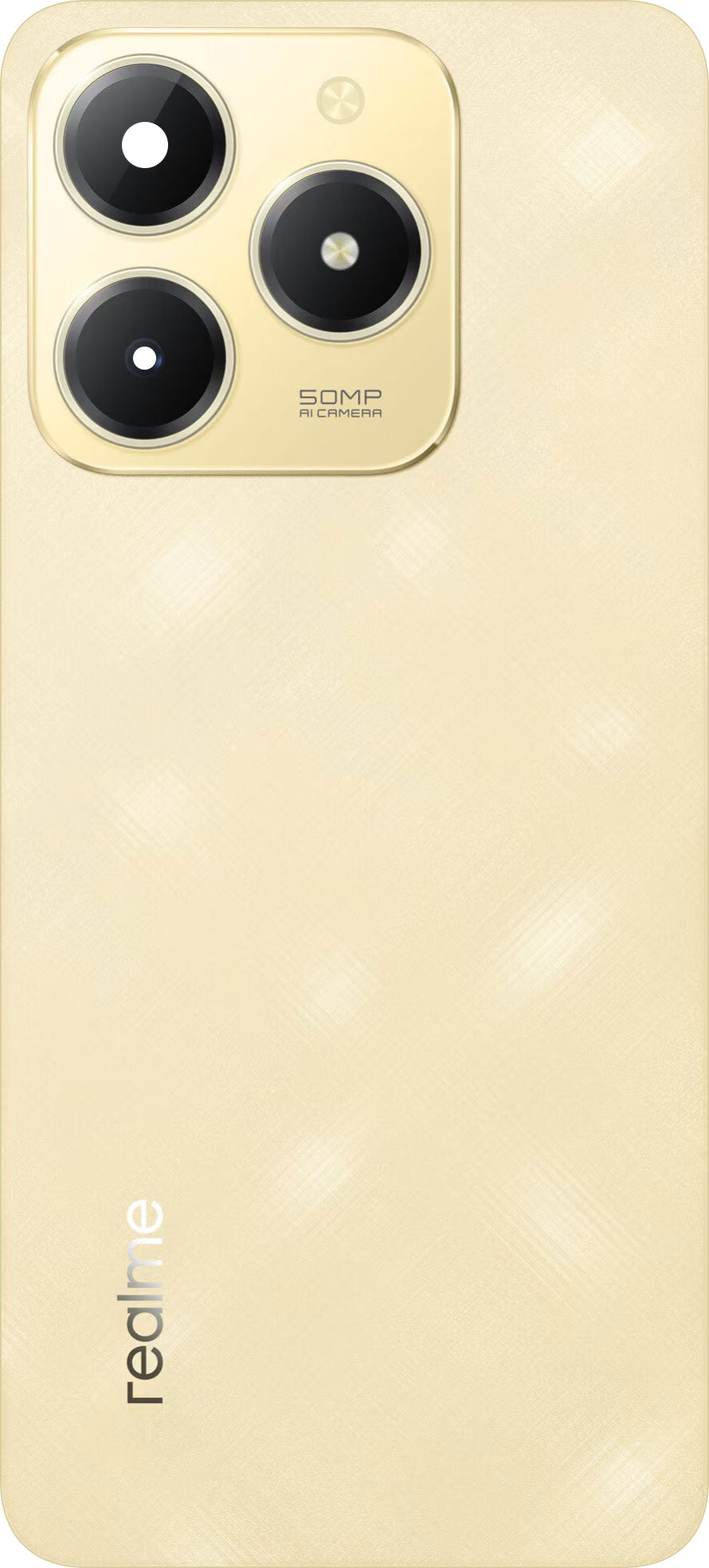 Batteridæksel Realme C61, Guld (Sparkle Gold), Servicepakke 621033000307