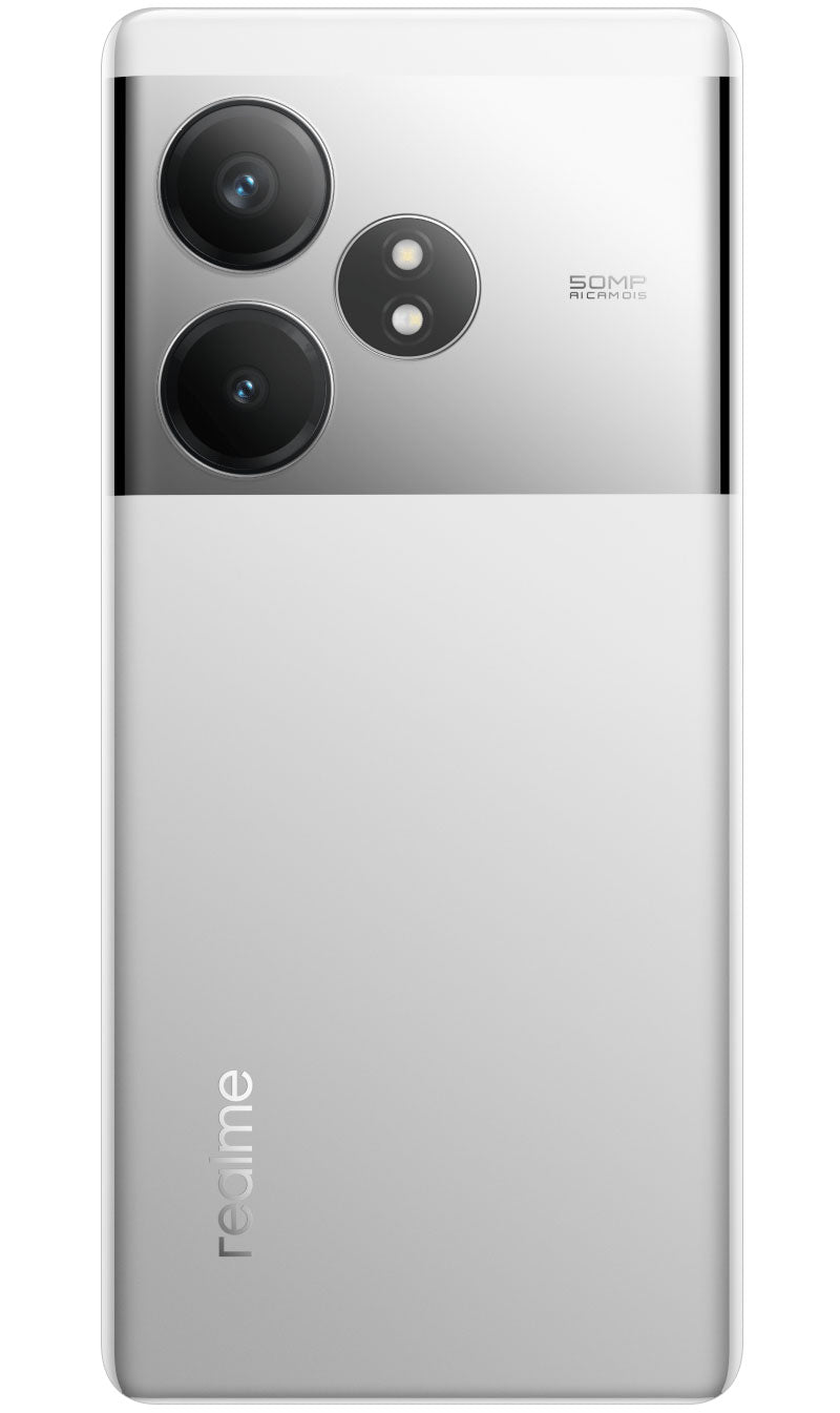 Batteridæksel Realme GT 6T, Sølv (Fluid Silver), Servicepakke 621033000296