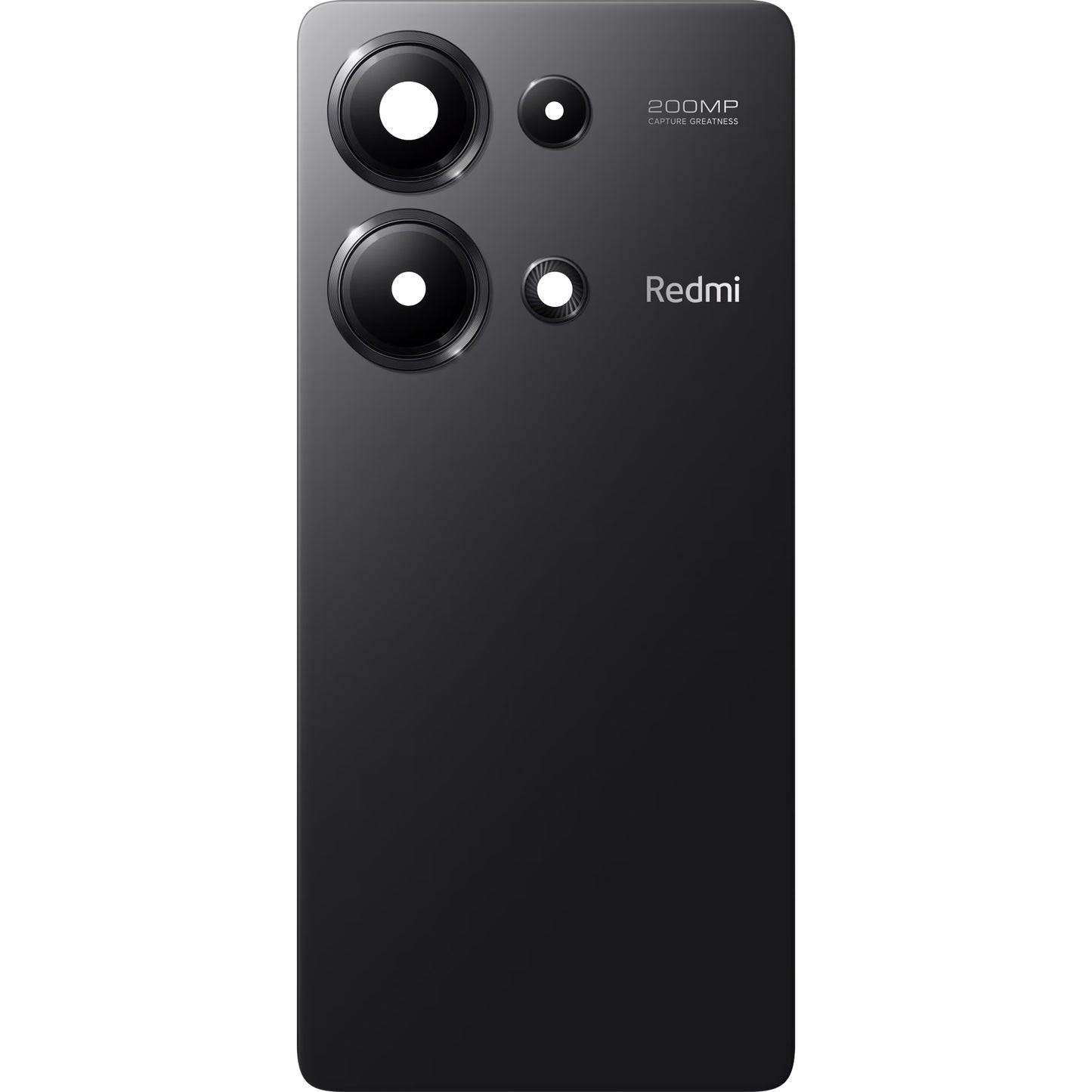 Batteridæksel Xiaomi Redmi Note 13 Pro 4G, sort (midnatssort), servicepakke 56000700N600
