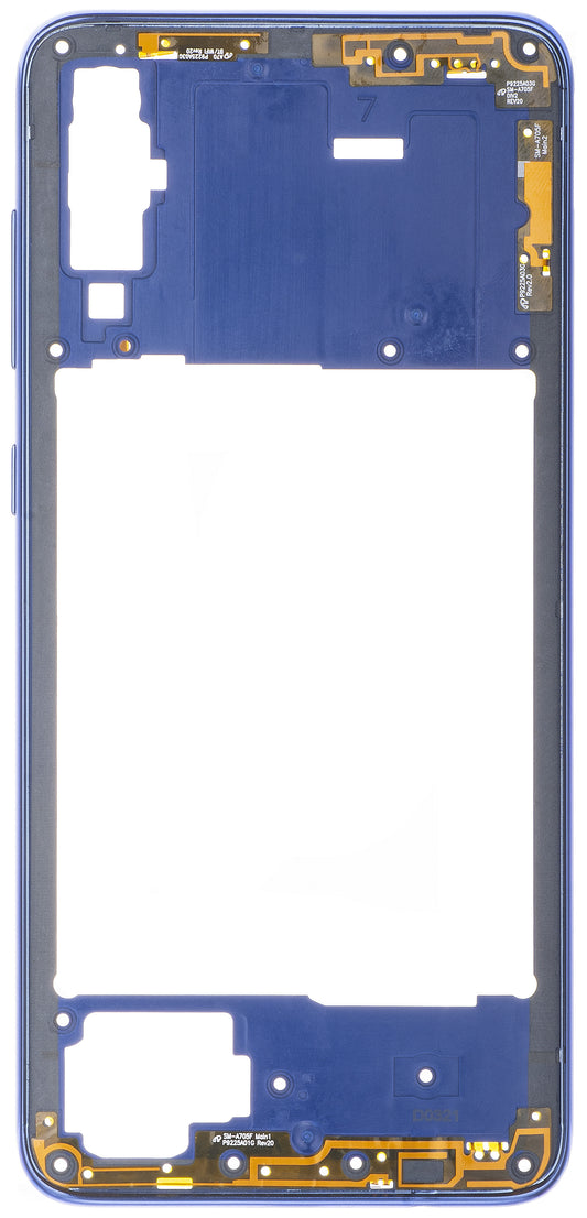 Samsung Galaxy A70 A705 halvt etui, blå