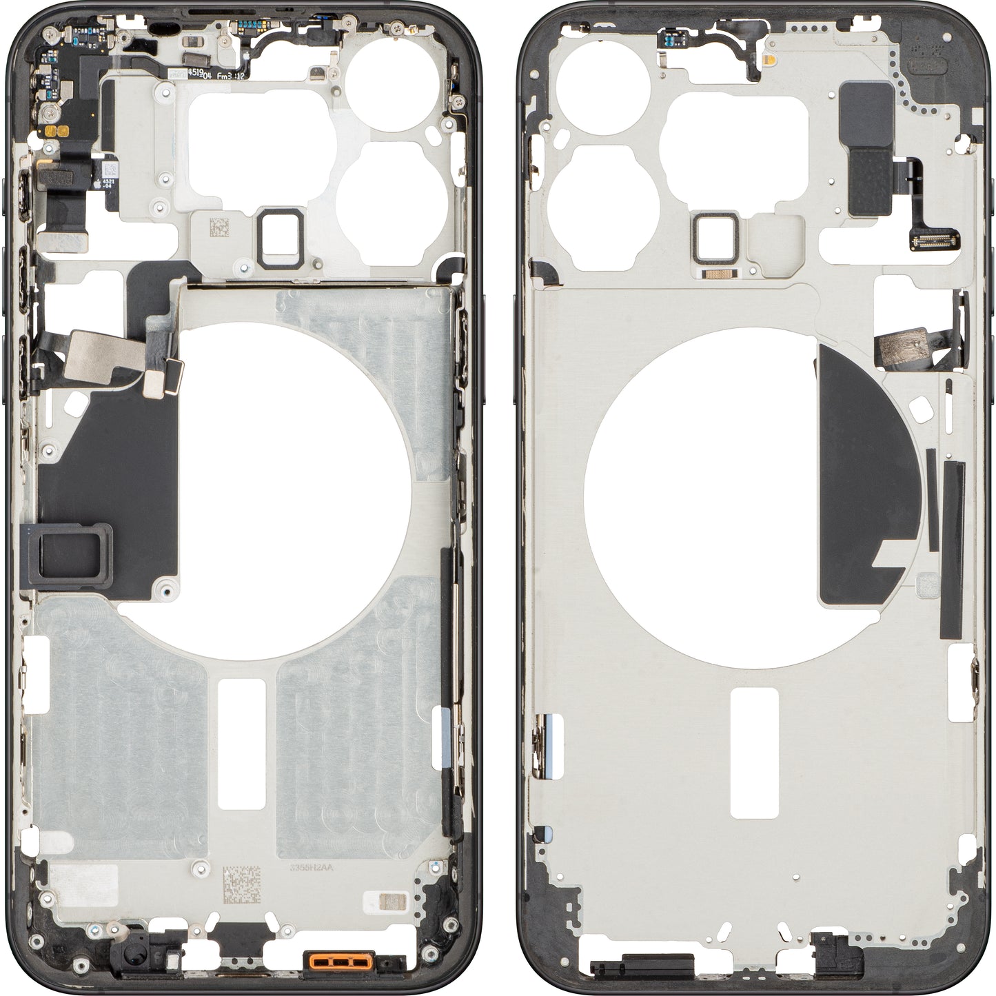 Mijloc Apple iPhone 15 Pro Max-etui, sort (sort titanium), Swap