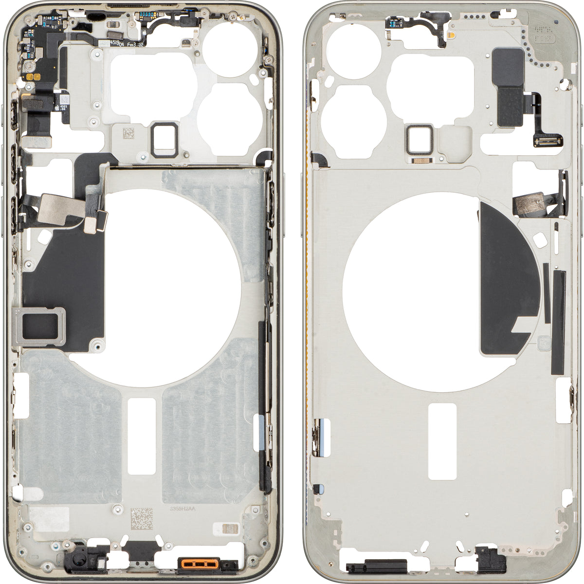 Mijloc Apple iPhone 15 Pro Max-etui, Beige (Natural Titanium), Swap