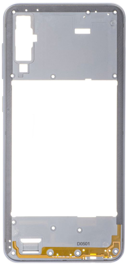 Samsung Galaxy A50 A505 halvt etui, sølv
