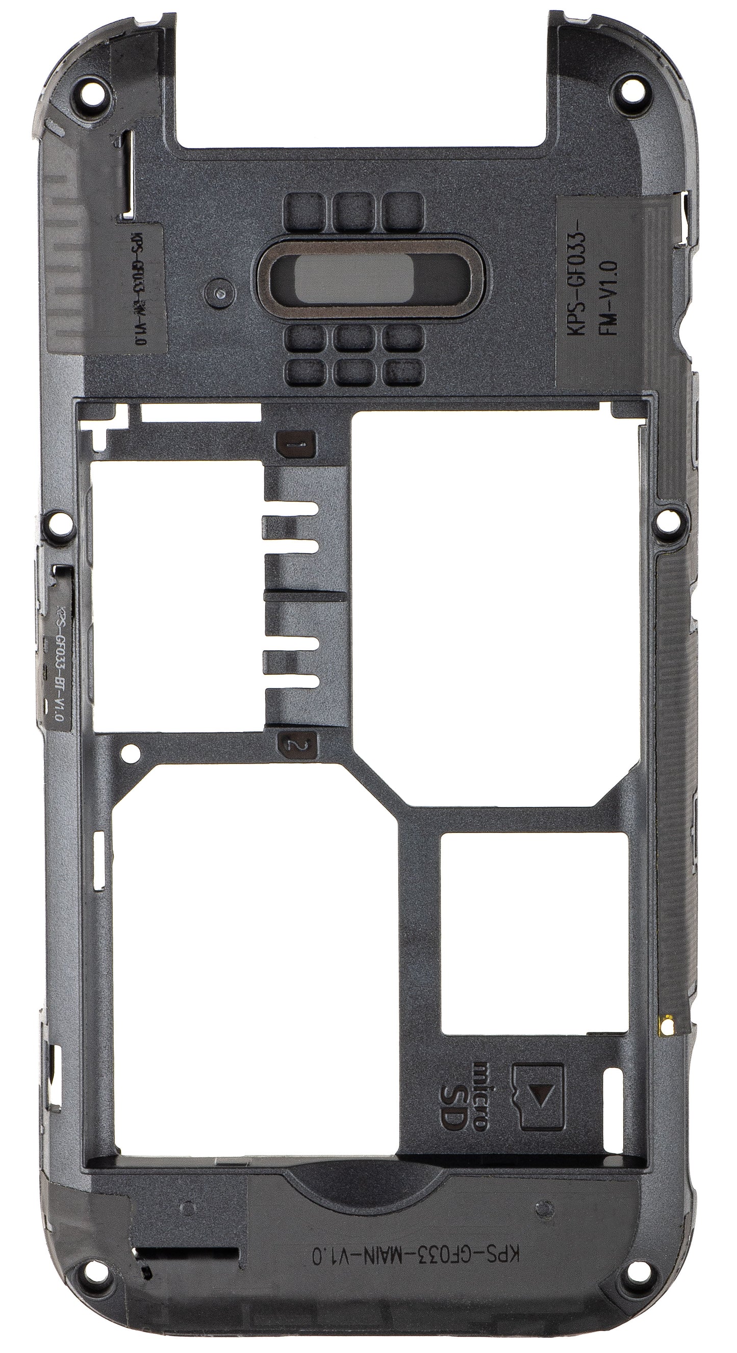 D Shell Cover til HMD 2660 Flip, Sort