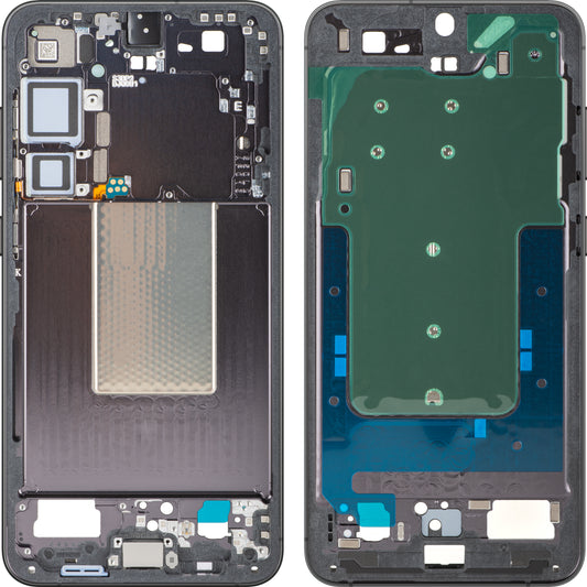 Mellemkabinet til Samsung Galaxy S24+ S926, Sort (Onyx Black), Servicepakke GH82-33413A