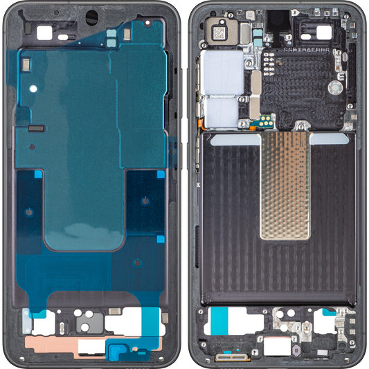 Midterkabinet Samsung Galaxy S23 S911, Sort (Phantom Black), Servicepakke GH96-15624A