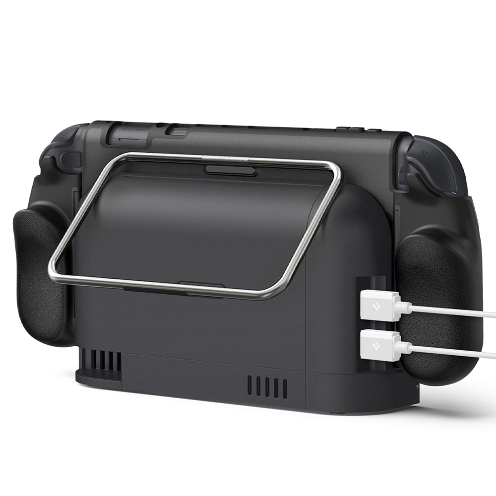 Spigen Dual Grip Pro Beskyttelsescover til Nintendo Switch 2, Sort ACS10196