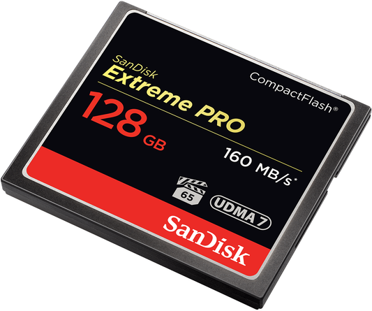 SanDisk Extreme Pro CompactFlash Hukommelseskort, 128Gb, UDMA 7 SDCFXPS-128G-X46