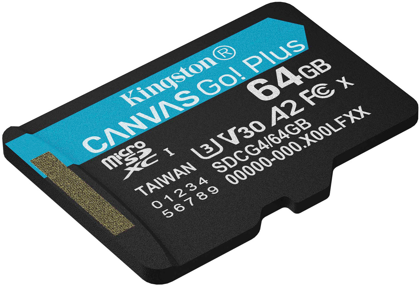 Kingston Canvas Go Plus Android A2 microSDXC hukommelseskort, 64Gb, Klasse 10 / UHS-1 U3 SDCG4/64GBSP