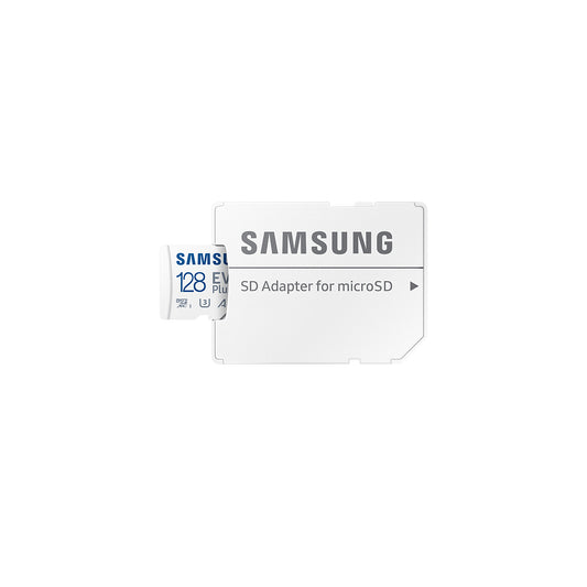 Hukommelseskort microSDXC Samsung Evo Plus, 128Gb, klasse 10 / UHS-1 U3, med adapter MB-MC128SA/EU MB-MC128SA/EU