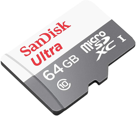 SanDisk Ultra Android microSDXC-hukommelseskort, 64 Gb, klasse 10 / UHS-1 U1 SDSQUNR-064G-GN3MN