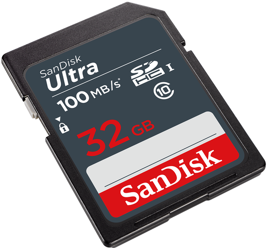 SDHC-hukommelseskort SanDisk Ultra, 32Gb, Klasse 10 SDSDUNR-032G-GN3IN
