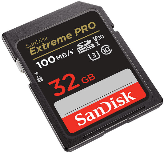 SDHC-hukommelseskort SanDisk Extreme Pro, 32Gb, Klasse 10 / UHS-1 U3 SDSDXXO-032G-GN4IN
