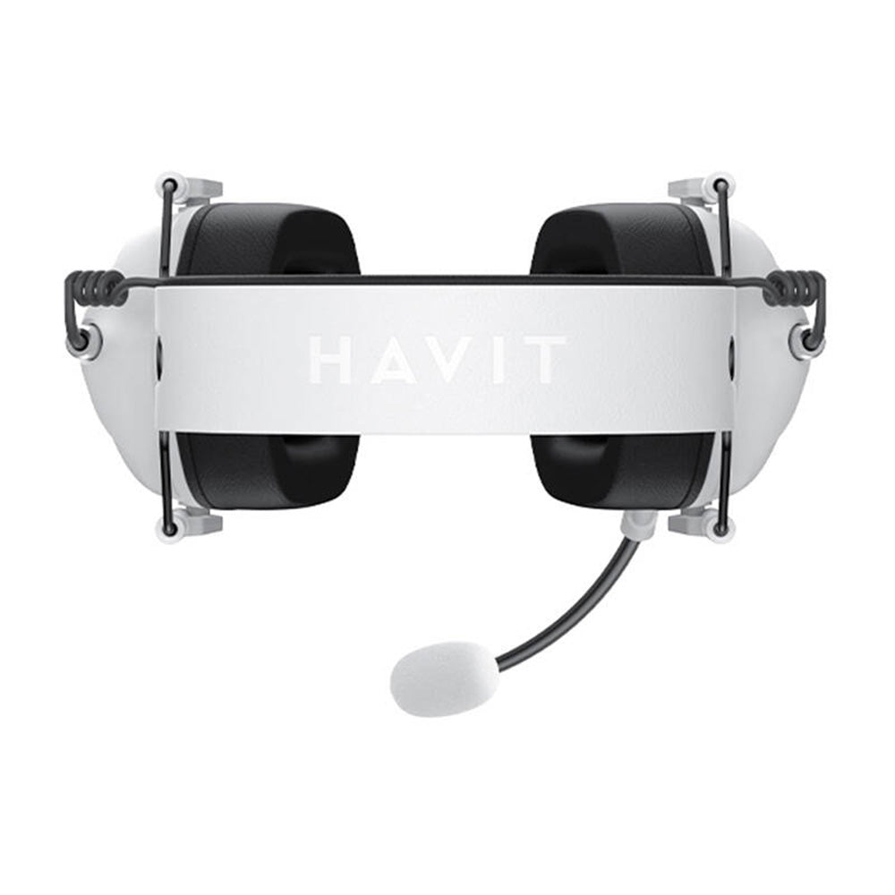 Gaming Headset 3.5mm HAVIT H2033d, 2.2m, Hvid