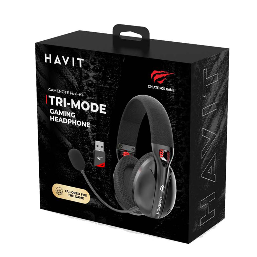Trådløse Gaming Hovedtelefoner HAVIT Fuxi-H3, Grå