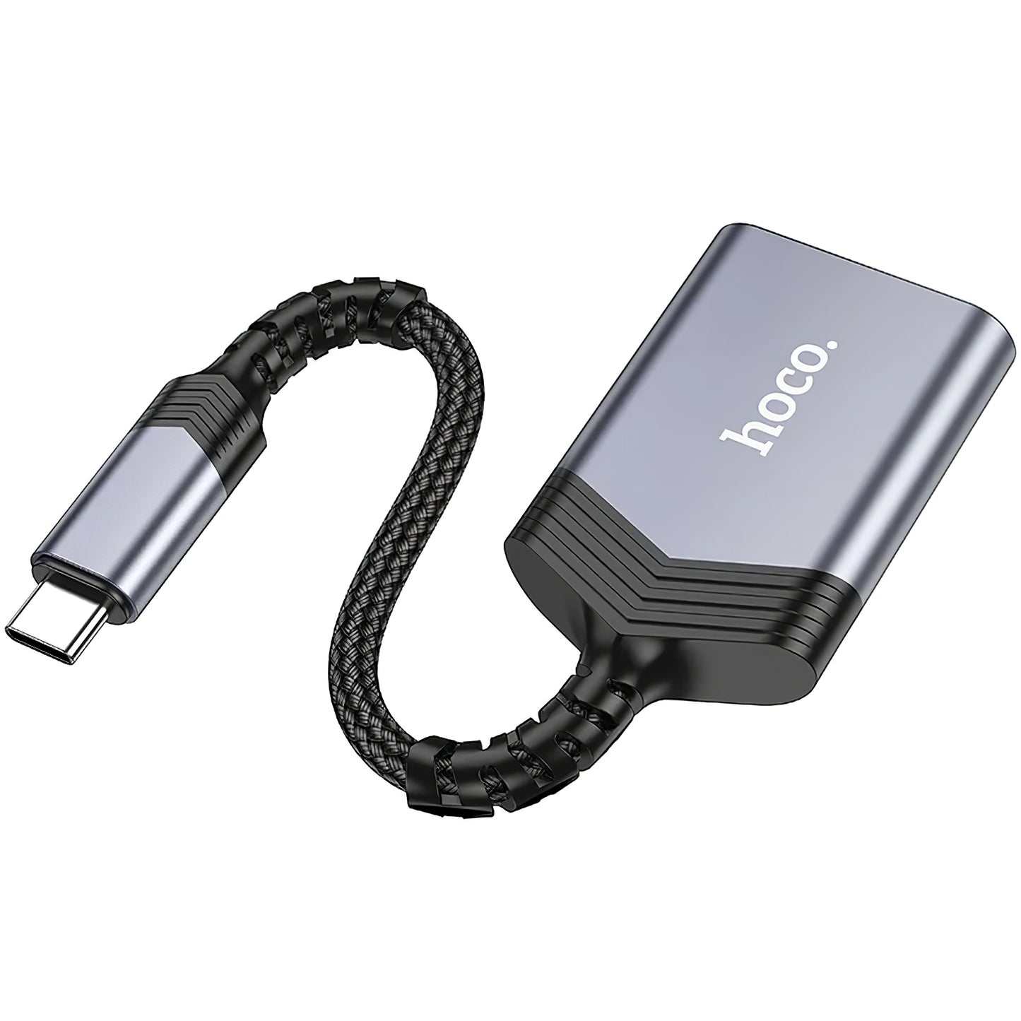 Kortlæser Lightning HOCO UA25, SD - microSD, Grå