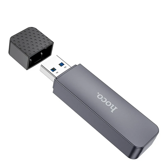 USB 3.0 Kortlæser HOCO HB45, SD - microSD, Grå