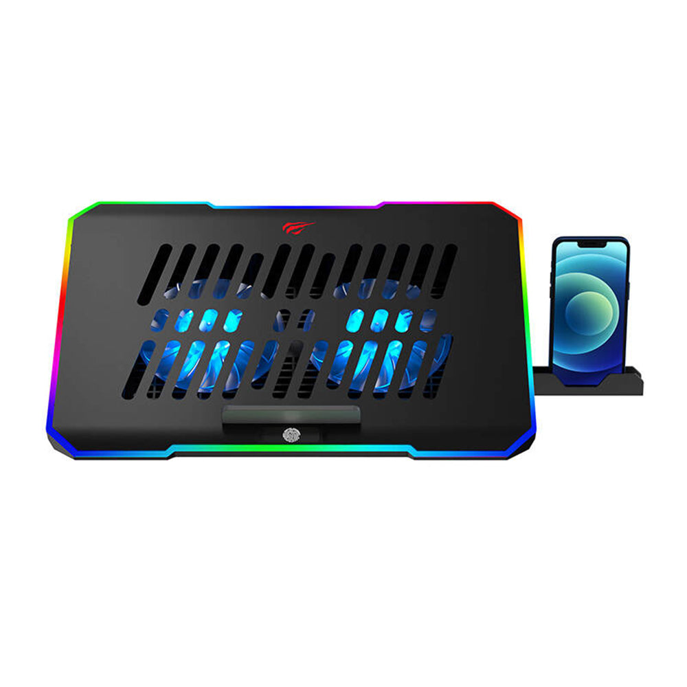 Køler HAVIT F2069 til Laptop 10 tommer - 16 tommer, Sort
