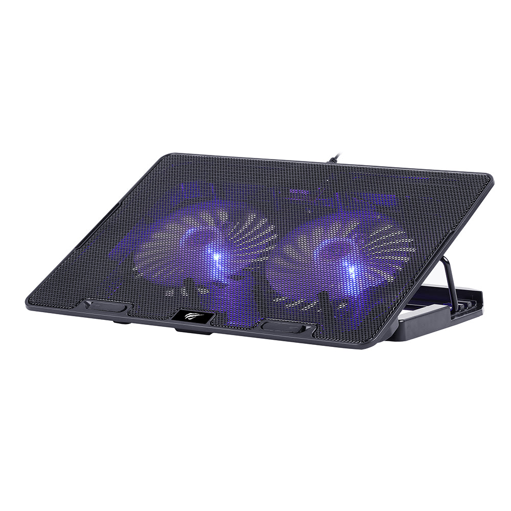 Cooler HAVIT F2083 til Laptop 9inch - 17inch, Sort