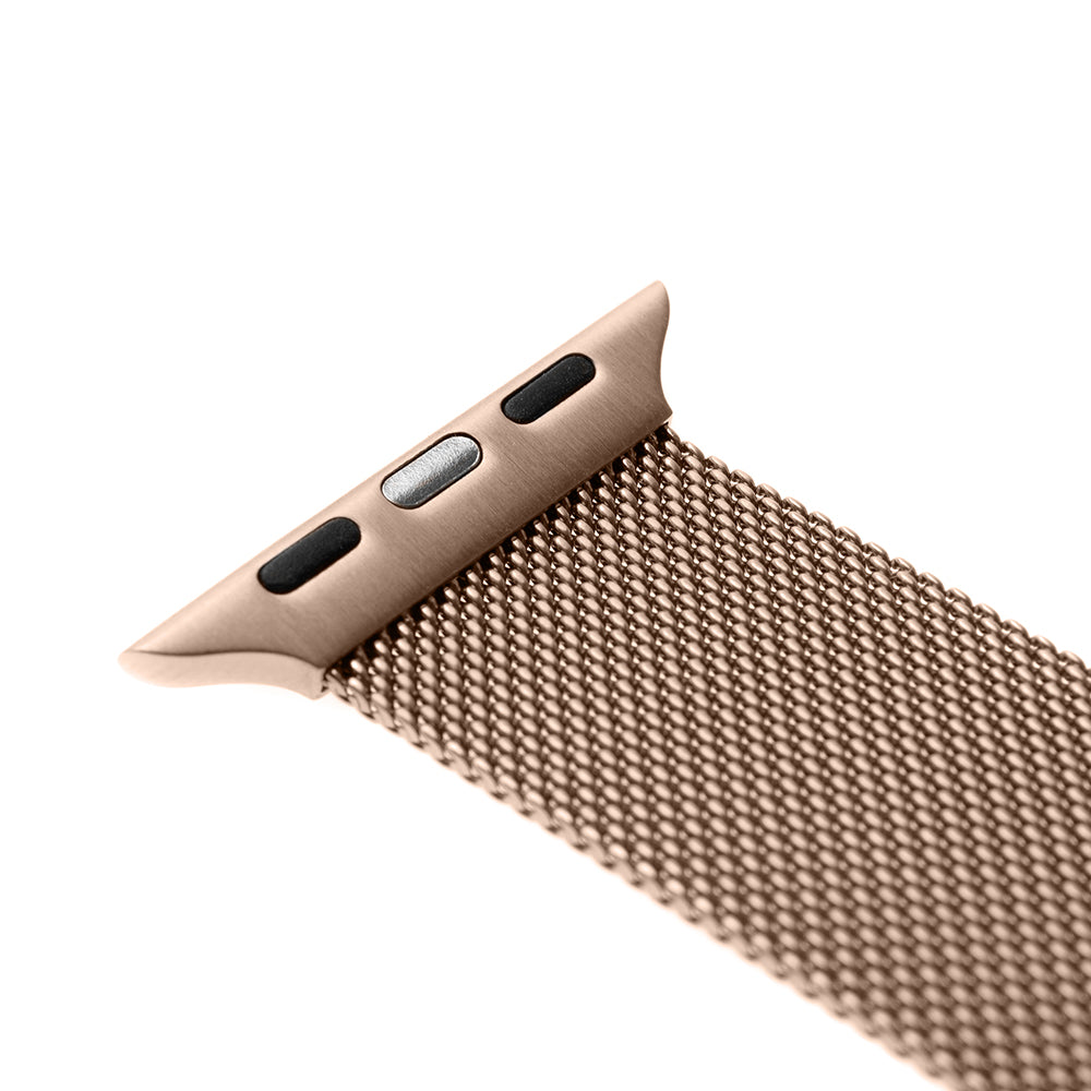 Fixed Mesh rem til Apple Watch 42mm / 41mm / 40mm / 38mm serien, Rosa Guld