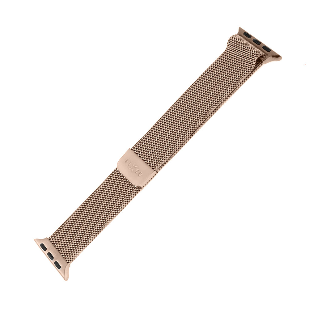 Fixed Mesh rem til Apple Watch 42mm / 41mm / 40mm / 38mm serien, Rosa Guld