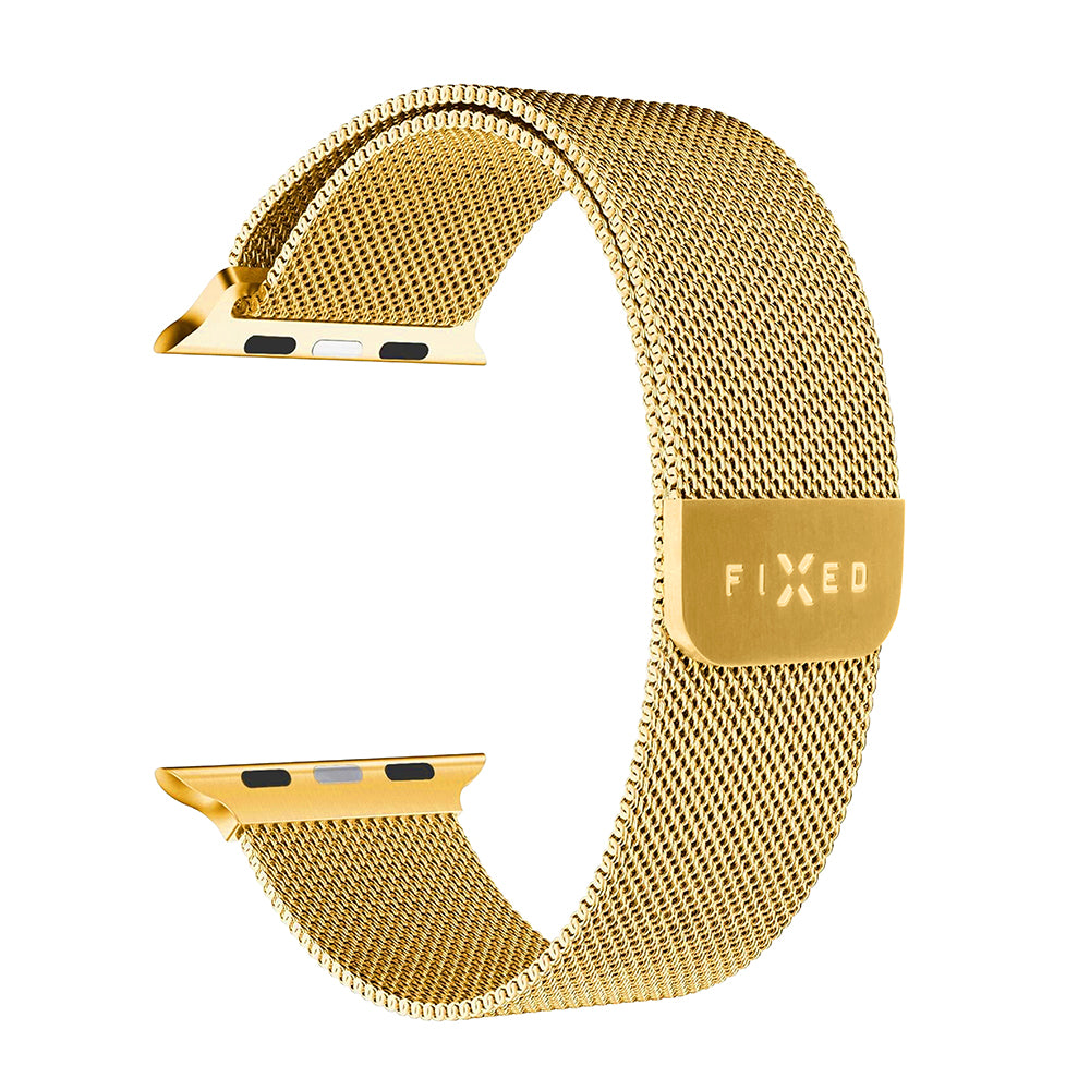 Fixed Mesh rem til Apple Watch 49mm / 46mm / 45mm / 44mm / 42mm serien, Gylden