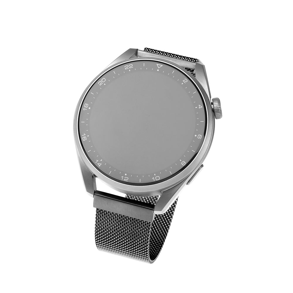 Fixed Mesh rem til Huawei Watch / Garmin Watch Series, 18mm, Sort