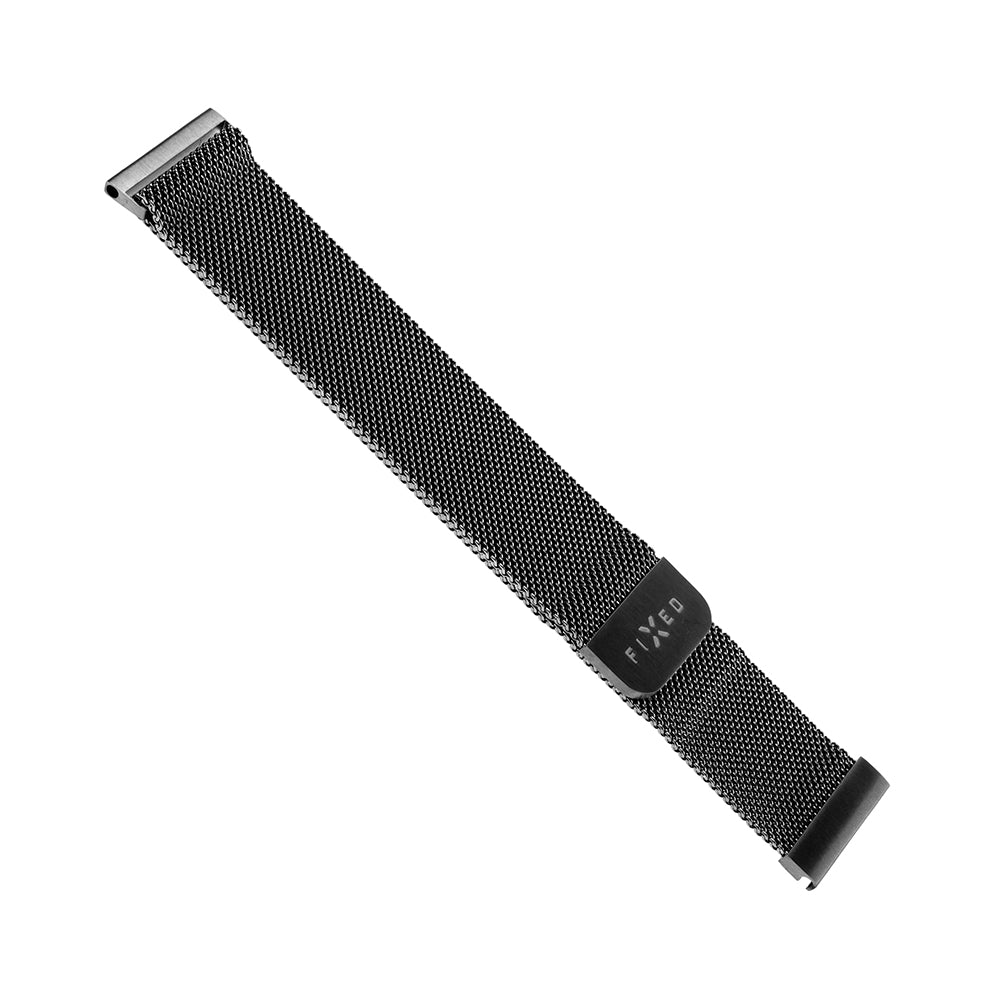 Fixed Mesh rem til Huawei Watch / Garmin Watch Series, 18mm, Sort