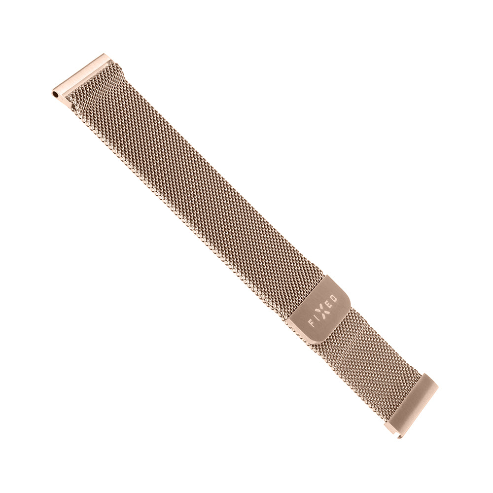 Fixed Mesh rem til Samsung Galaxy Watch / Huawei Watch Series, 20mm, Rosaguld