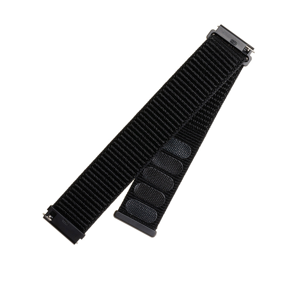 Fixed Nylon rem til Huawei Watch / Xiaomi Watch Series, 22mm, Sort