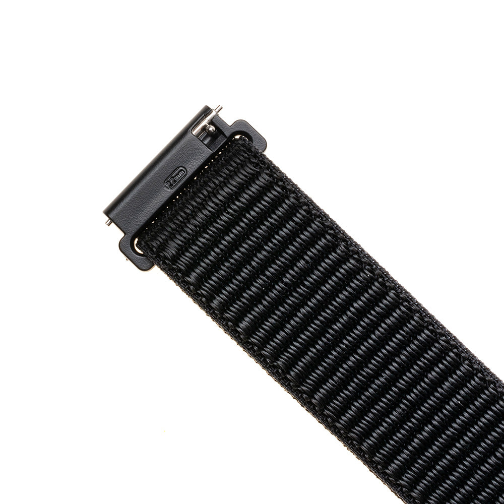 Fixed Nylon rem til Huawei Watch / Xiaomi Watch Series, 22mm, Sort