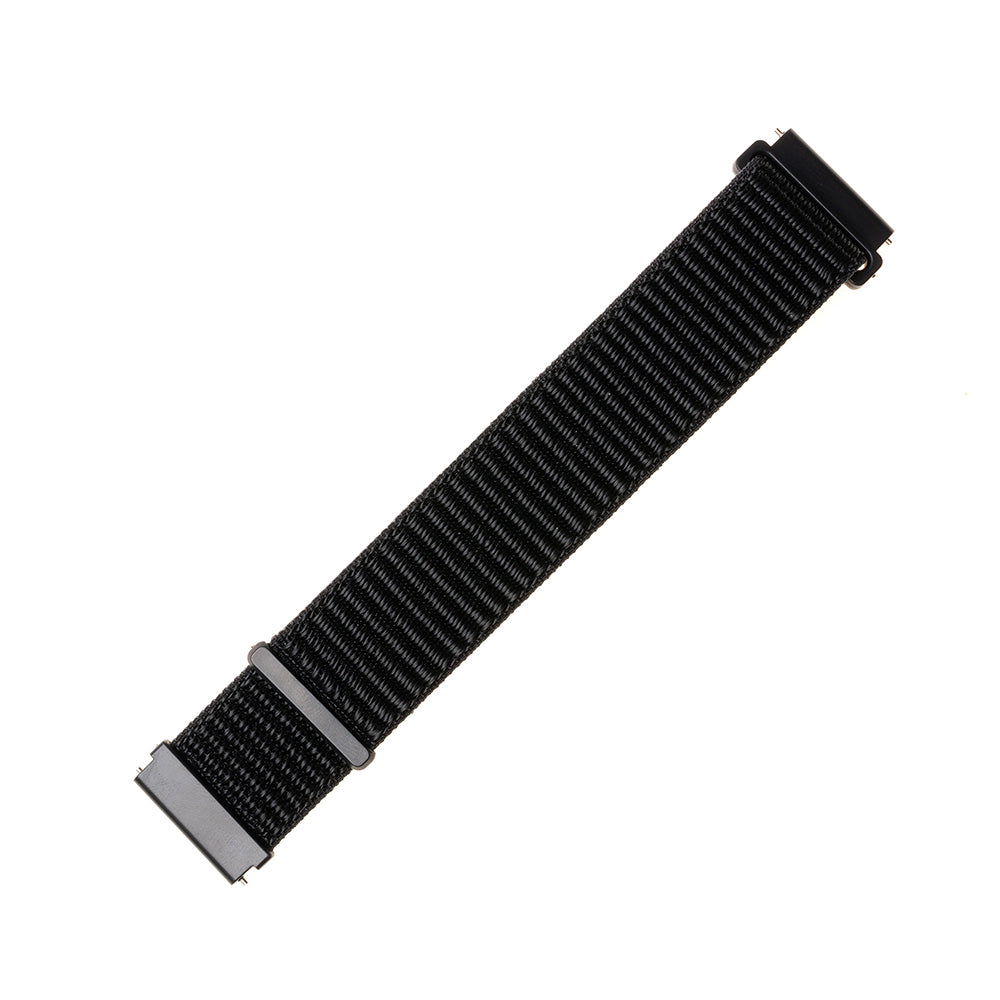 Fixed Nylon rem til Huawei Watch / Xiaomi Watch Series, 22mm, Sort