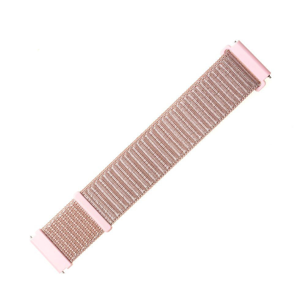 Fixed Nylon rem til Samsung Galaxy Watch / Huawei Watch Series, 20mm, Rosaguld