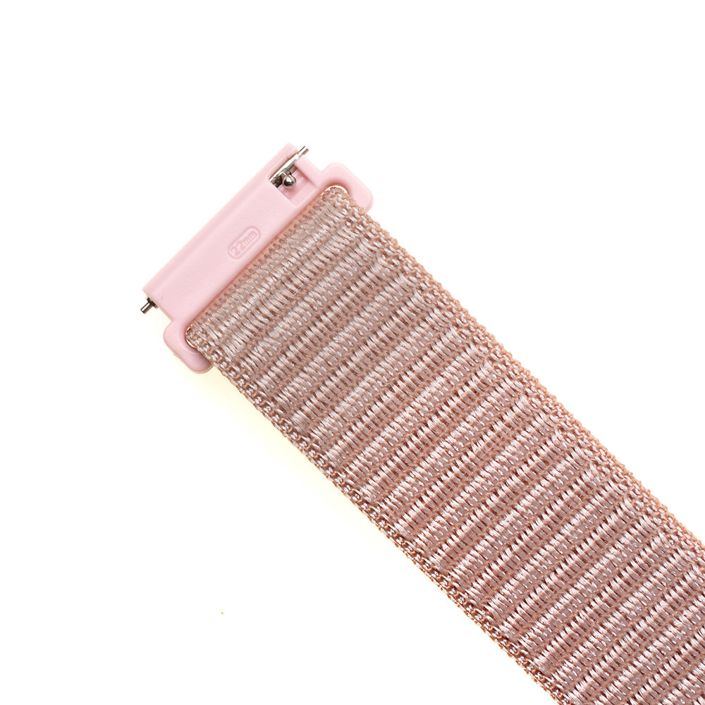 Fixed Nylon rem til Samsung Galaxy Watch / Huawei Watch Series, 20mm, Rosaguld