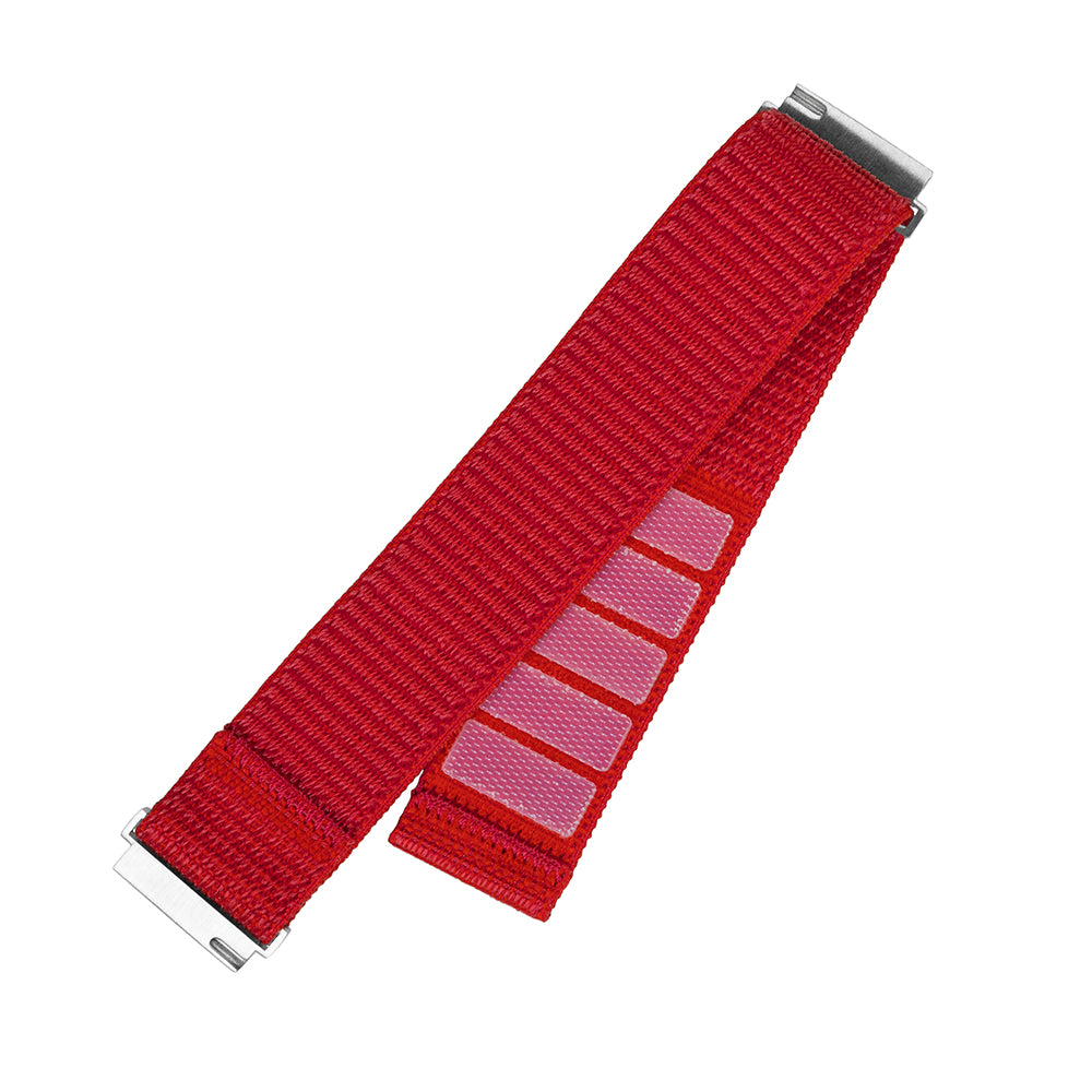 Fixed Nylon Sporty rem til Huawei Watch / Xiaomi Watch Series, 22mm, Rød